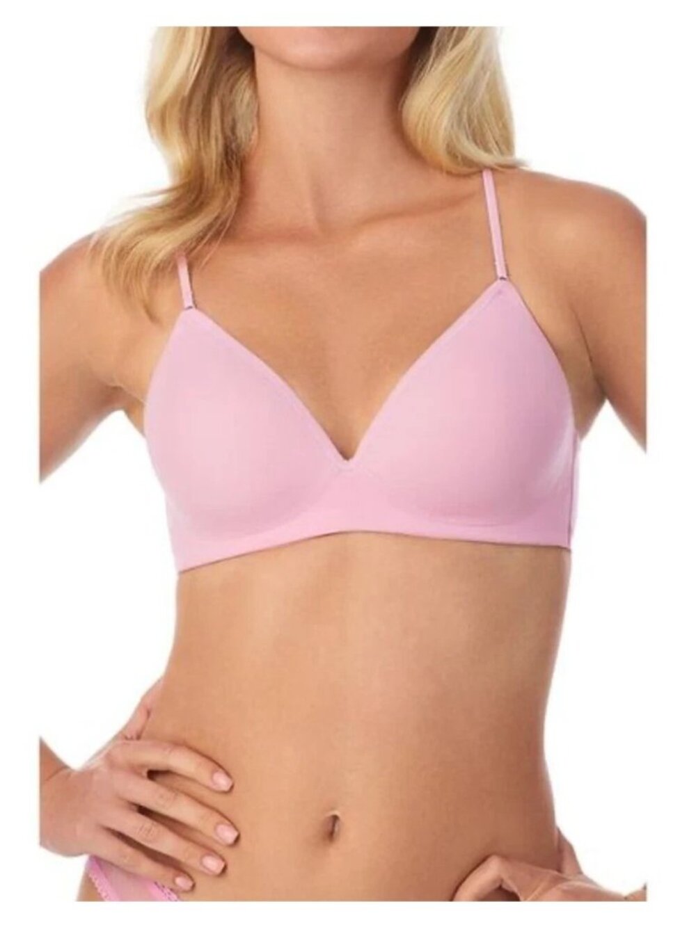 On Gossamer Women's Next to Nothing Micro Wireless Bra  Pinkberry Size 36D NWT